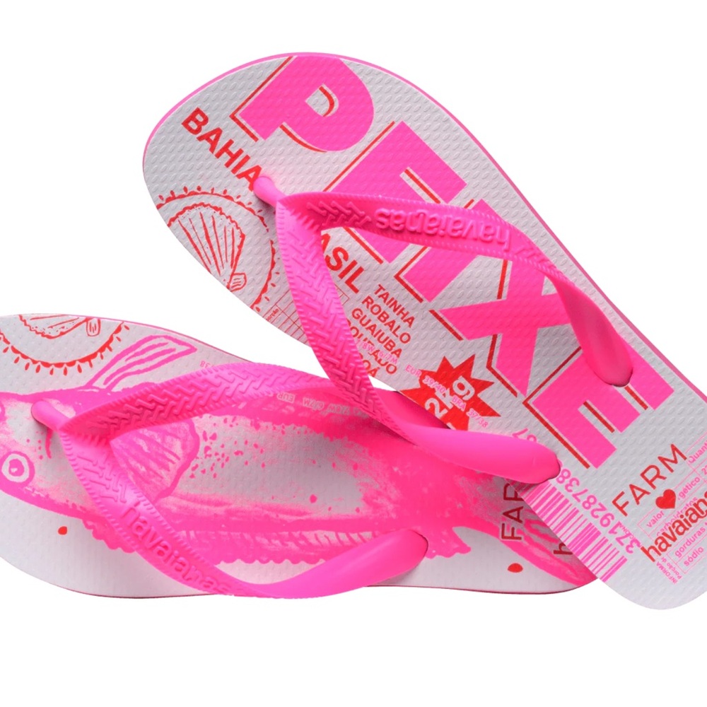 FARM RIO x HAVAIANAS Flip Flop Sandals - Women’s Size 6 - New With Tags